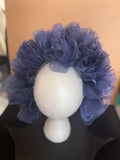 Organza Ribbon headband Navy Blue